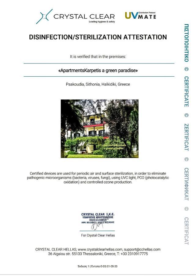 Apartament Karpetis A Paradise Psakoudia